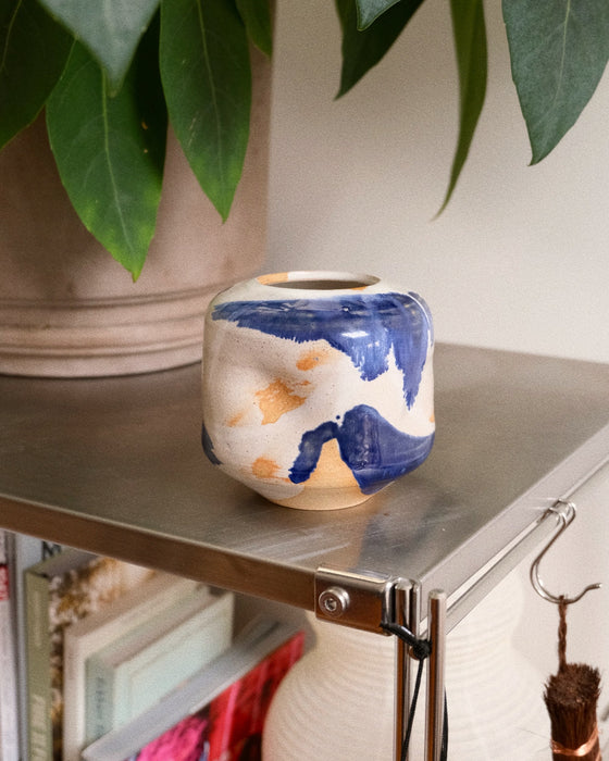 bud vase - indigo break