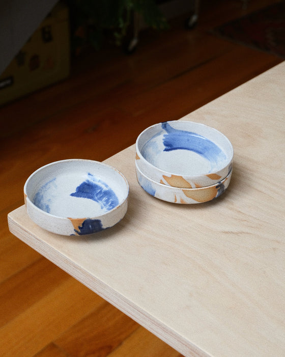 snack plate - indigo break