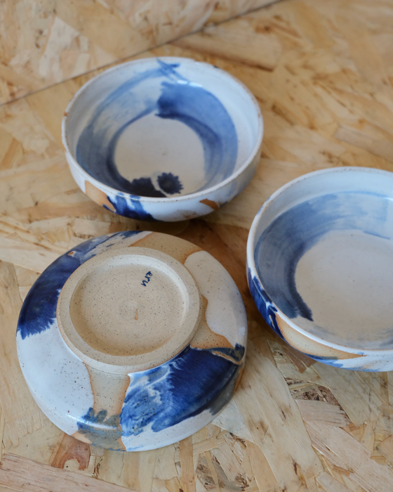 snack plate - indigo break