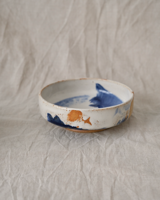 snack plate - indigo break