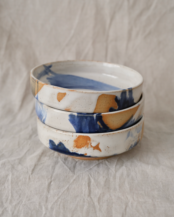 snack plate - indigo break