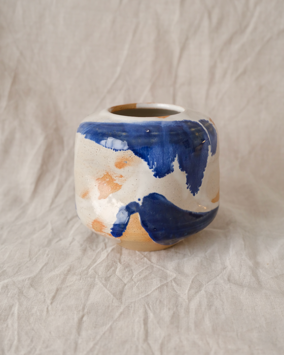 bud vase - indigo break (wip)