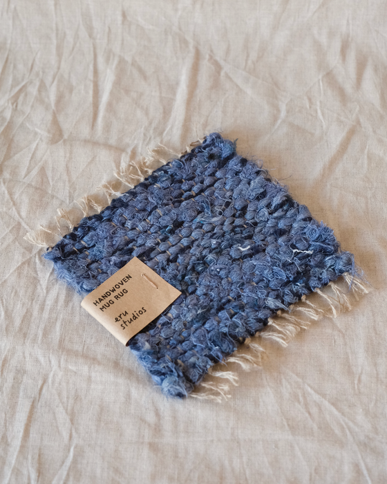 mug rug - denim/navy