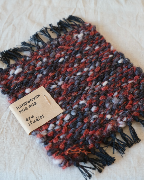 mug rug - red/black