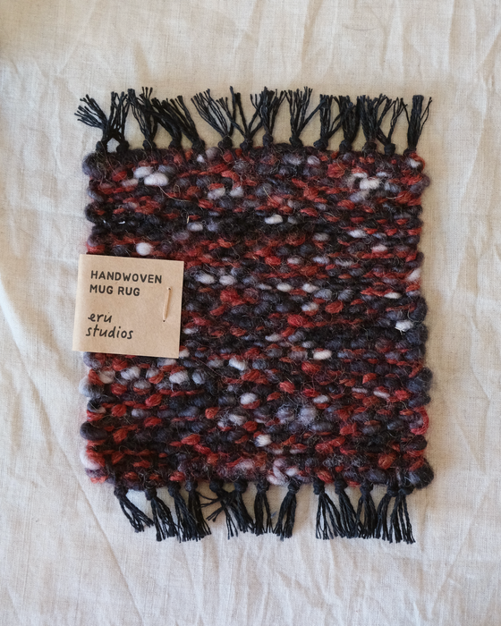 mug rug - red/black