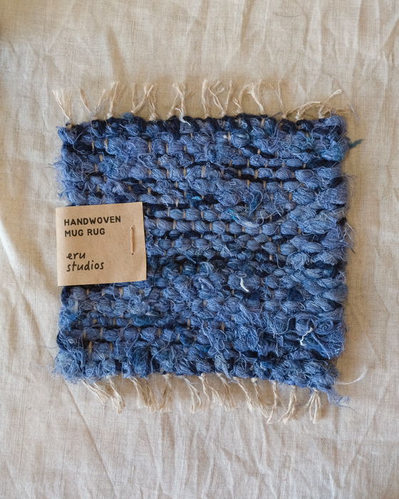 mug rug - denim/navy