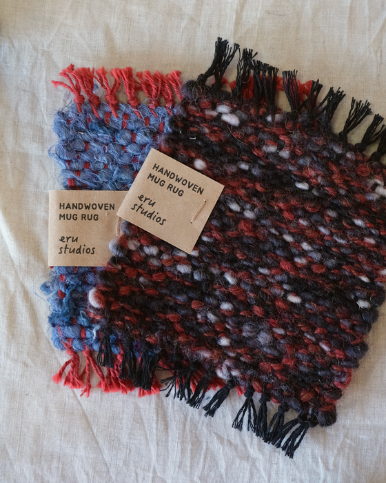 mug rug - red/black