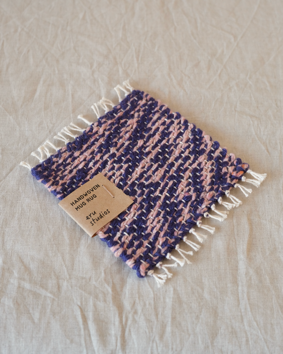 mug rug - purple/pink