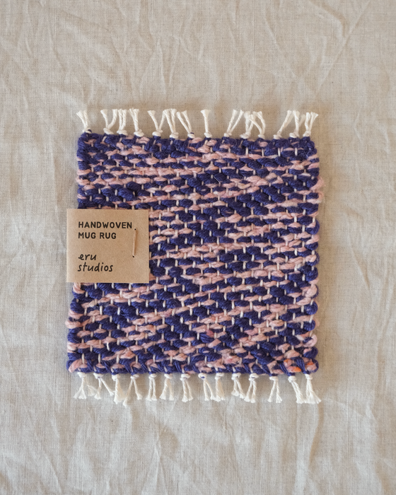 mug rug - purple/pink