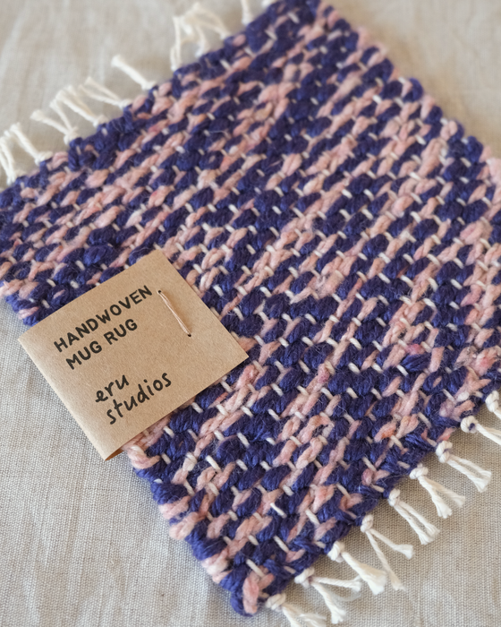 mug rug - purple/pink